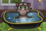 لعبة استحمام القط الناطق توم في الحمام