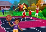 لعبة تلبيس الطفل لاعب كرة السلة